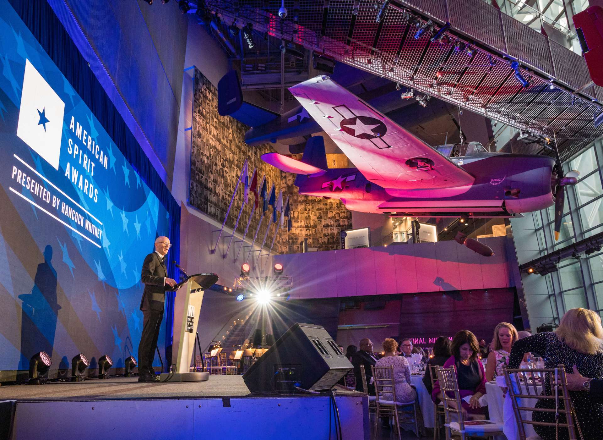 Museum President &amp; CEO Stephen J. Watson speaks at the 2024 American Spirit Awards Gala.